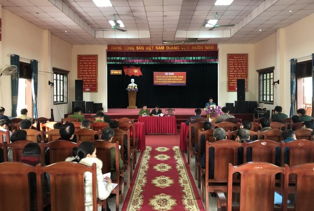Xã Thuận Lộc tổ chức Hội nghị tổng kết công tác Quốc phòng - An ninh và Công tác XD cơ sở năm 2022,  triển khai phương hướng, nhiệm vụ năm 2023.